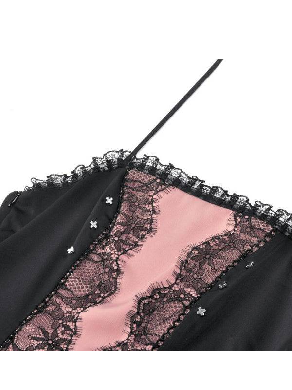 Dark in Love Pink Envy Jurk - DivineDarkness- Online shop voor Gothic en Alternatieve Kleding!