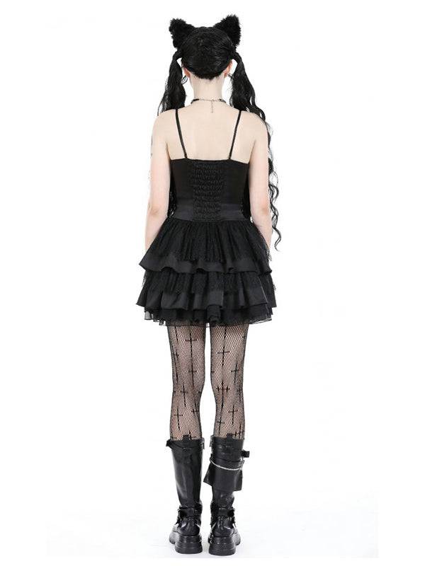 Dark in Love Pink Envy Jurk - DivineDarkness- Online shop voor Gothic en Alternatieve Kleding!