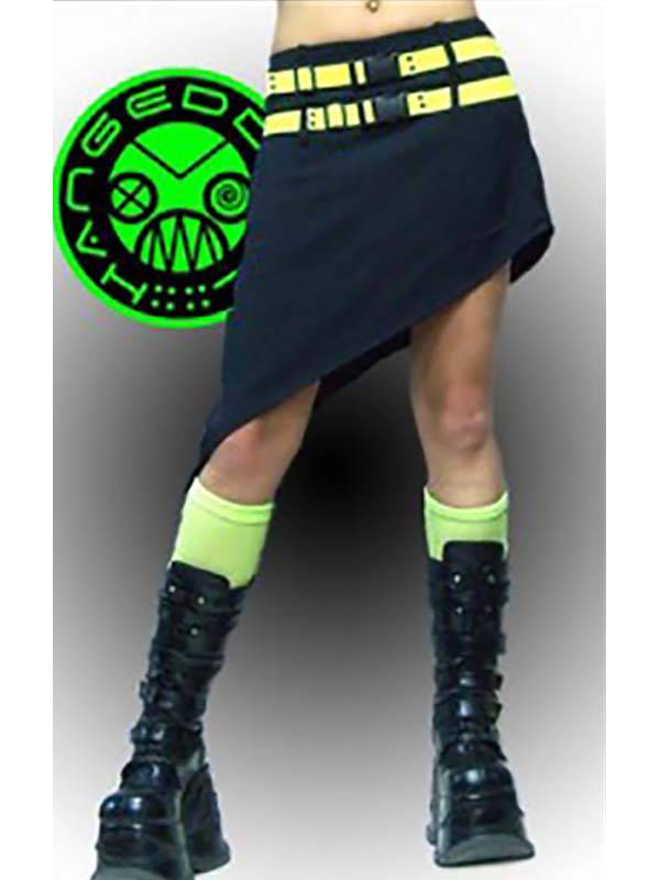 Neon Green Rok - DivineDarkness- Online shop voor Gothic en Alternatieve Kleding!